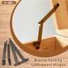 MroMax Folding Support Hinge, 97mm/3.82" Rotatable Folding Lid Support Stay