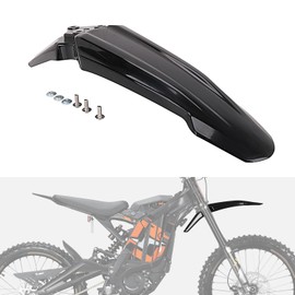 IUVWISN Motorcycle Front Fender Mudguard Compatible Fit for Surron Sur Ron LBX Tutti ICT EKX X21 X20 Segway X260 X160 Electric Dirt Bike,Black,PP Material Not Fits RST Fork
