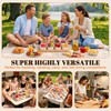 Renmxj Covered Charcuterie Board with Lid and 8 Ceramic Bowls,