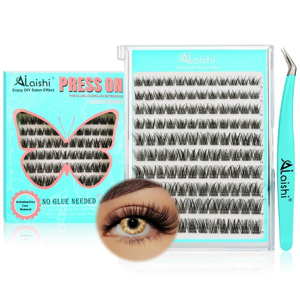 No Glue Needed Lashes,Lash Clusters Kit, DIY Cluster Eyelash Extensions