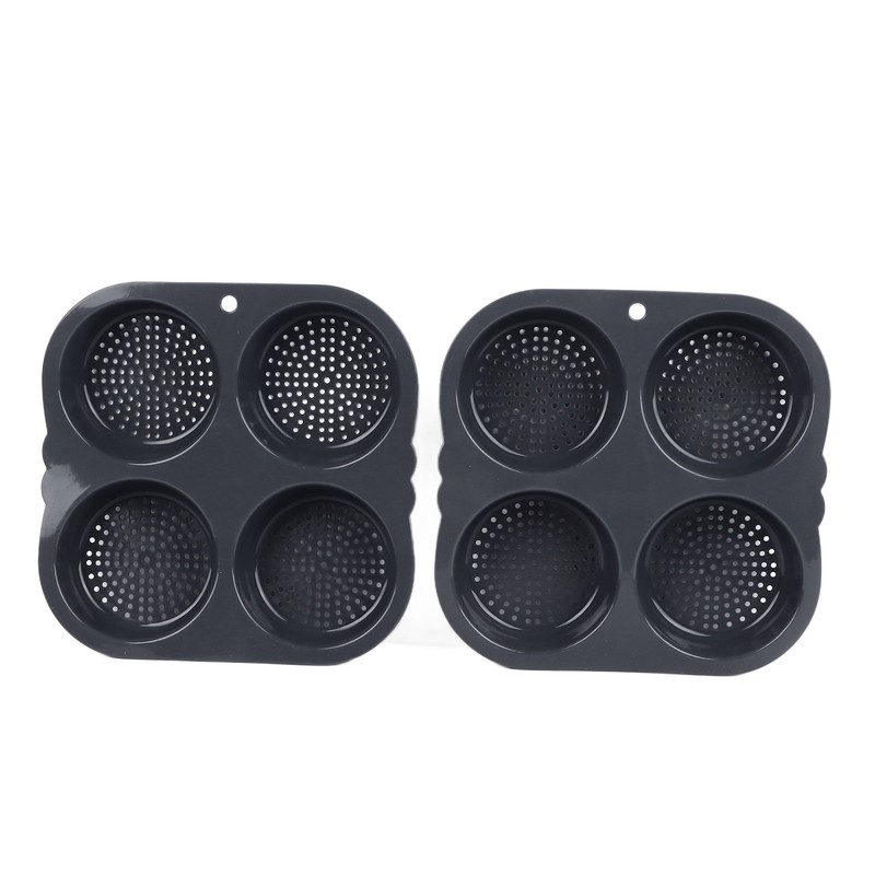 4 Cup Hamburger Bun Pan Dishwasher Safe Silicone Hamburger Bun