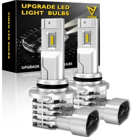 VIMEN HB4 LED Headlight for Cars, Integrated 9006 LED Bulb, 6,500K, White, High Brightness, LED Chip, Fanless, Match with Genuine Halogen, Flash Point, Instant Activation, Sold as 2 Years Warranty