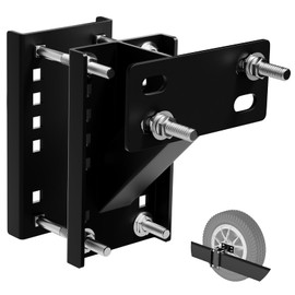 TRVL FIELDER Trailer Spare Tire Mount, Spare Tire Carrier, Spare Tire Holder Bracket Fits 4 & 5 & 6 Lugs Trailer Wheels on 4", 4.5", 4.75", 5" and 5.5" Bolt Patterns, Holds up to 180 Lbs