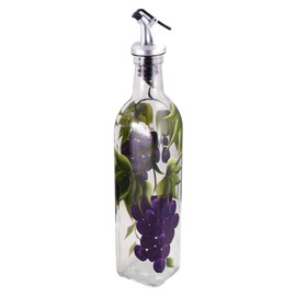 Grant Howard 52129 Grapes Hand Painted Oil and Vinegar Cruet, 16 oz.