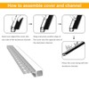 LIGHTOTECH Plaster-in LED Channel 6 Pack 6.6FT/2 Meter Trim Edge