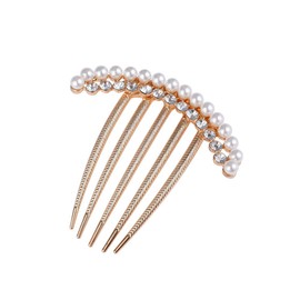 Pearl Hair Side Combs for Women Crystal Hair Comb for Bridal Hair Pieces wedding hair accessories for Girls Rhinestone Wedding Hair Comb for Brides Bridesmaids Gifts