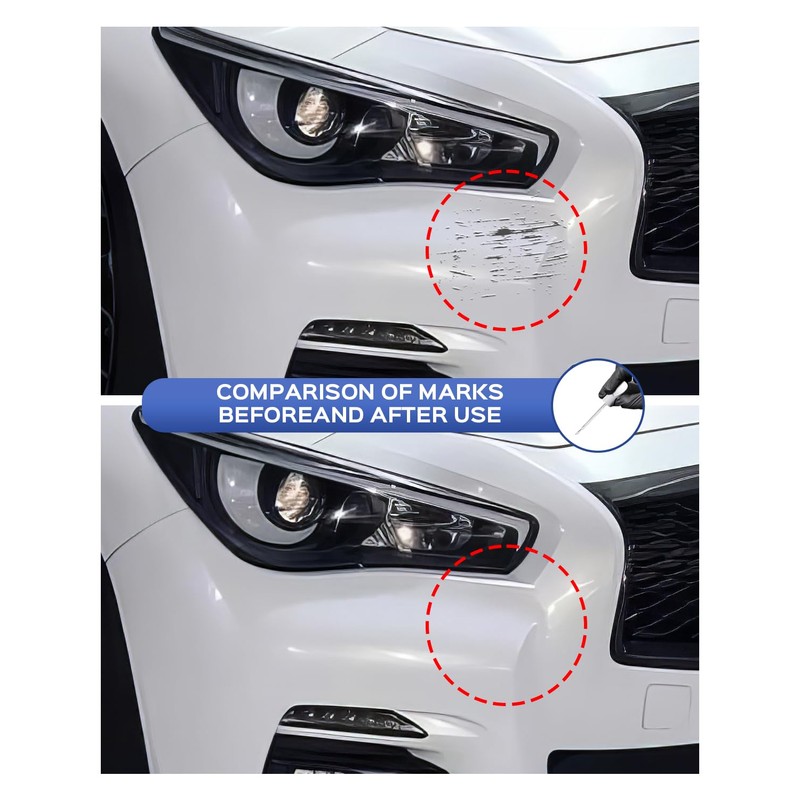 PARTS4EV QAB White Pearl Tricoat Touch Up Paint Compatible with