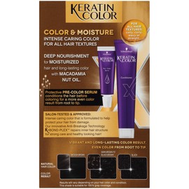 Schwarzkopf Keratin Color, Color & Moisture Permanent Hair Color Cream, 1.0 Jet Black (Pack of 1)