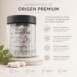 SESN  MG Blend  Magnesio Multi-forma 60 Cpsulas  Bisglicinato  Citrato  Malato  Treonato  Descanso y Funcin Muscular                                  