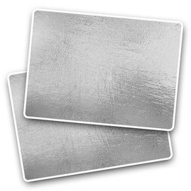 Rectangle Stickers(Set of 2) 7.5cm BW - Rose Foil Copper Colour Shimmer Fun Decals for Laptops,Tablets,Luggage,Scrap Booking,Fridges, #43458