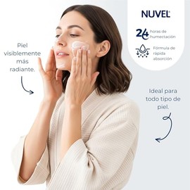 Nuvel Crema Corporal con Colageno para Piel Reseca 315ml, Crema para el Cuerpo Rpida Absorcin, 24hrs de Humectacin.