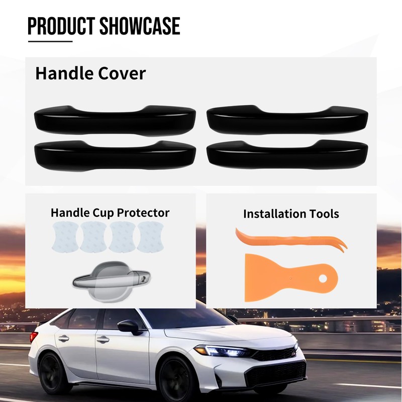 Door Handle Cover Compatible with Honda Civic 2022-2025 11th Gen,