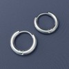 Fly Style 1 Pair Classic Stainless Steel Folding Hoop Earrings,