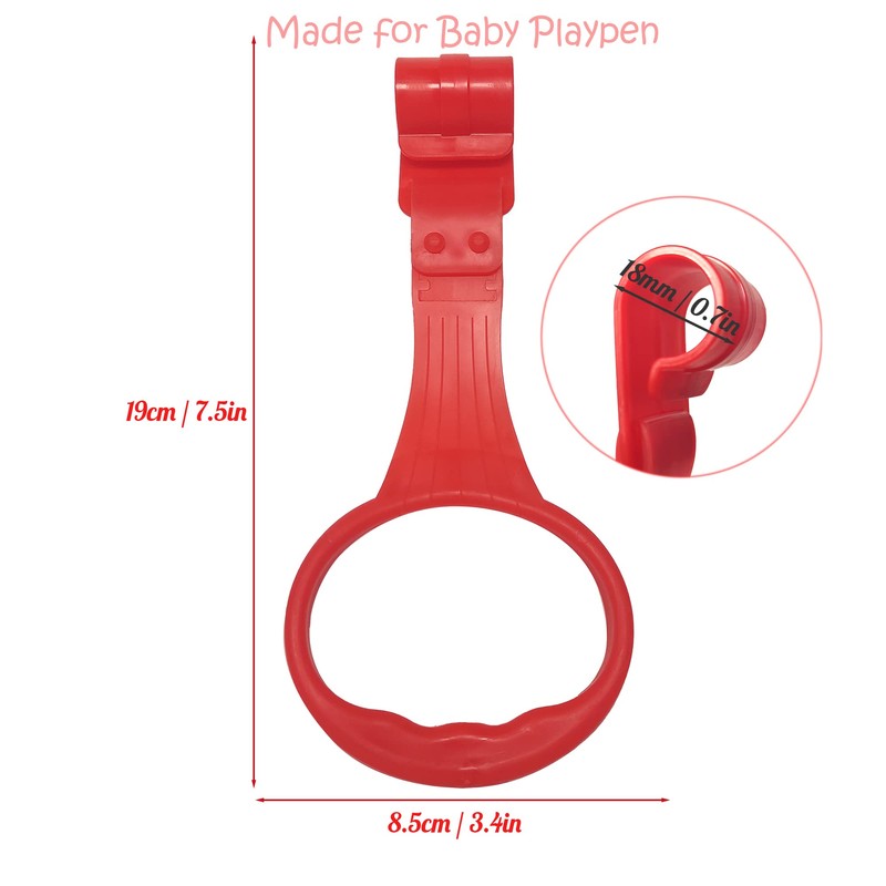 Baby Pull Up Rings 6 Pack Walk Assistant, Pull Up