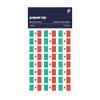 PAPERZIP - Mexico Flags (Bandera de México) – 48 Stickers