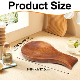 Wooden Spoon Rest Spoon Rest for Stove Top Kitchen Counter Modern Rustic Smooth Spoon Rest as a Dining Table Decor for Spatula Spoon Tong Brush