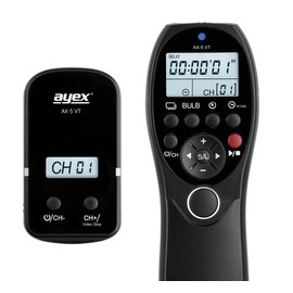 ayex AX-5 VT Photo & Video Timer Wireless Remote Shutter Release Compatible with Sony S2 for Camcorders and Cameras e.g. HDR-CX220E HDR-PJ220E HDR-CX290E A7R4 A9 A7 Combination Device