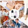 BOSMIOW 4Pcs 50ml/1.7oz Clear Glass Essential Oils Roller Bottles with