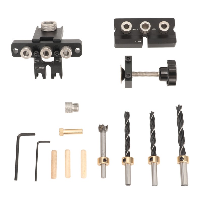 Dowel Jig Quick Precise Positioning Hole Drill Locator Aluminum Alloy