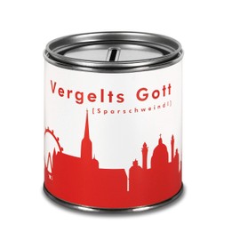 44spaces Money Box Vienna Vergelts Gott Red - Money Notes Gift Gift - Funny Gift Box Money Packaging Money Gifts Graduation Gifts Wedding Gift
