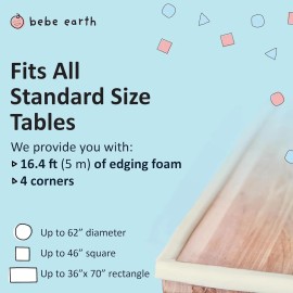 Set De Protectores De Esquinas Y Bordes - 17.4/22 Pies, 4/8 Negro