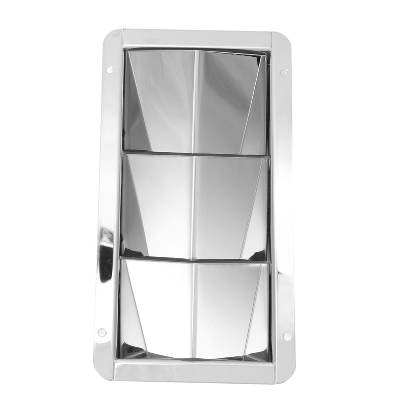 Pair Marine Air Vent Cover 3 Slots 210x110mm Rectangle Louver