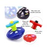 LED Light-Up Spinning Top with Music, 360-Degree Rotation, Launcher Handle,
