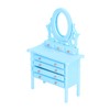 1:12 Scale Dollhouse Toilet Table High Simulation Wooden Miniature Dressing