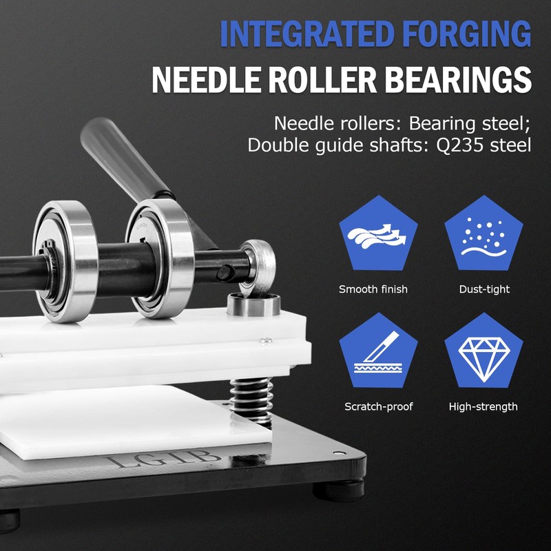 Leather Cutting Machine, 1.5 Ton Manual Press Die Cutter with