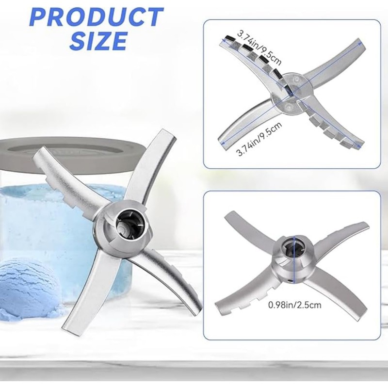 Replacement Blade Compatible with Ninja Creami Deluxe NC500 Series Ice