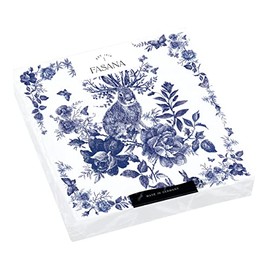 20 Napkins Fairy Tale with Rabbit Blue | Table Decoration | Decoupage | Napkin Technology 33 x 33 cm