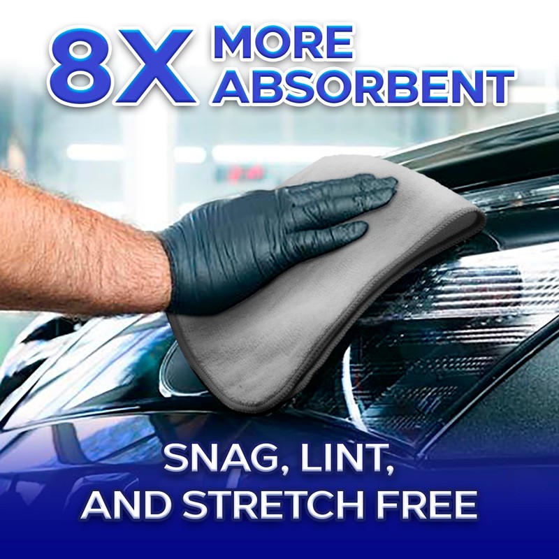 PerfectCLEAN - Microfiber Cleaning Cloth, Absorbent Cleaning Towels, 16”x16'', Single