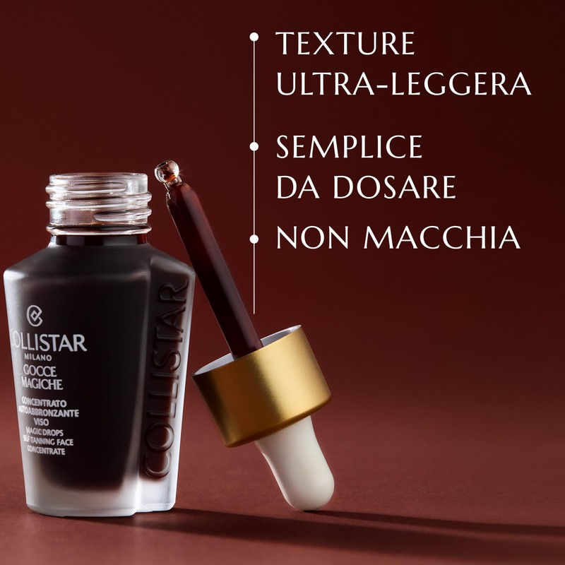 Collistar Gocce Magiche Viso, Autoabbronzante Concentrato Meno di 1 h,