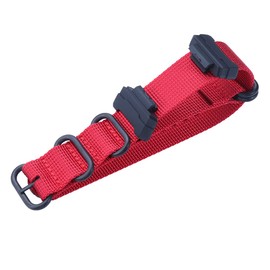 MCXGL Heavy duty nylon watch strap + Adapter 16mm Replacement for GShock Dw5600 GW6900 GA110 GA120 GA100 mens watch band