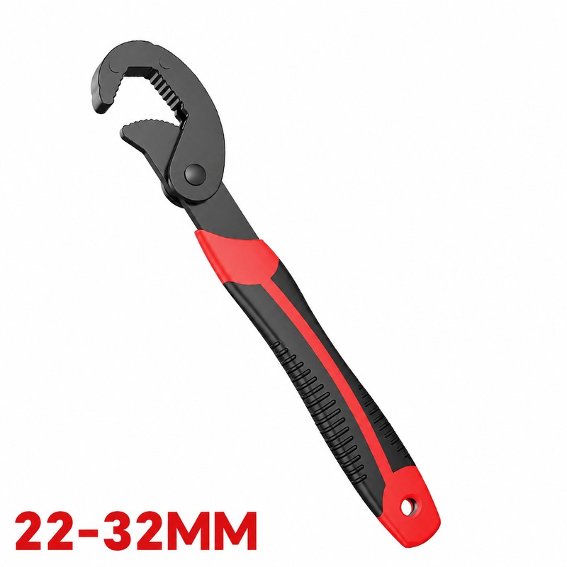 Self-Adjusting Open-End Wrench Set with Double-End Grip for Nuts, Bolts