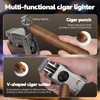 USEWIRE Cigar Lighter and Cigar Holder Set, Refillable Butane Cigar