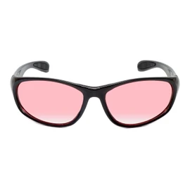 Calabria FL-41 Pink Tinted Glasses Light Sensitivity Outdoor Indoor Migraine Sunglasses FL41 Fluorescent Polarized/Non-Polar