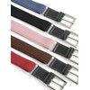 Olata Children’s Elasticated Belt with Buckle and Black Leather Fittings