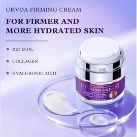UKVOA Neck Firming Cream - Face Moisturizer for Women with Collagen & Hyaluronic Acid - Tighten and Lift Neck Cream 2-Pack