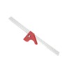 18 Inch Woodworking Edge Ruler with Fixator Serrated Design Angle