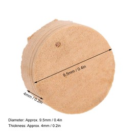 20Pcs 9.5mm Trumpet Trombone Repairing Cork Trumpet Trombone Repairing Cork Pads Parts Musical Instrument Accessories Wood Spit Valve Water Key Pad Replacement Pads Value Accessori Pads