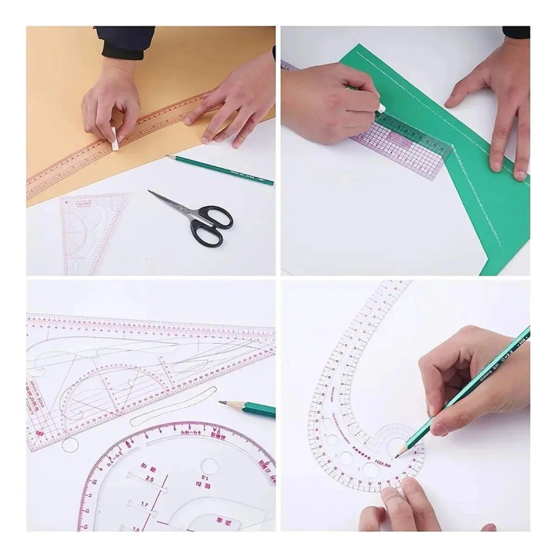 Regla Métrica Francesa En Forma De Ropa Moda Regla Curva