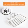 Ulable Stainless Steel Soap Holder, Bathroom Vacuum Suction Cup Wall