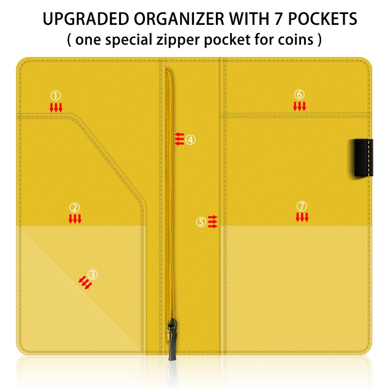 BVYA Server Book for Waitress, 5x9 Inch Server Book with