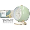Alarm Clock Silent Non Ticking Metal Paint Power Saving Eye