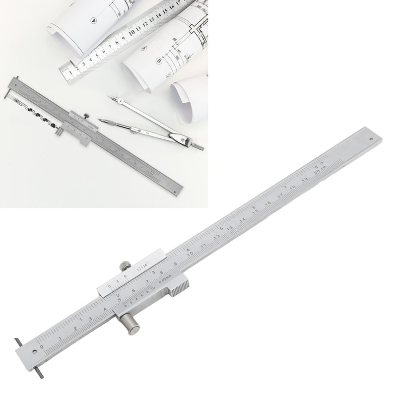 Parallel Cross Caliper 0‑200mm Vernier Calipers Marking Gauge Stainless Steel