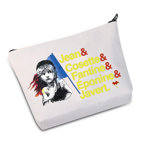 LEVLO Broadways Classic Music Cosmetic Bag for Theatre Fans Gift