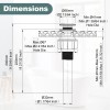 Bathroom Wash Basin Drainer Siphon, Oil Rubbed Bronze Vessel Sink