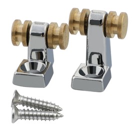 OVSAL Pack of 2 Brass Roller String Retainer for Electric Guitar String Guide Roller String Trees Compatible with Start Tele Telecaster Electric Guitar String Parts Replacement Chrome