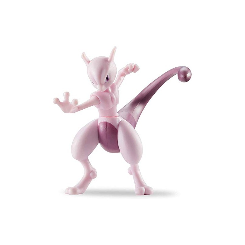 Wicked Cool Toys, LLC BO95134 Pokémon Mewtwo Action Figure, Red,